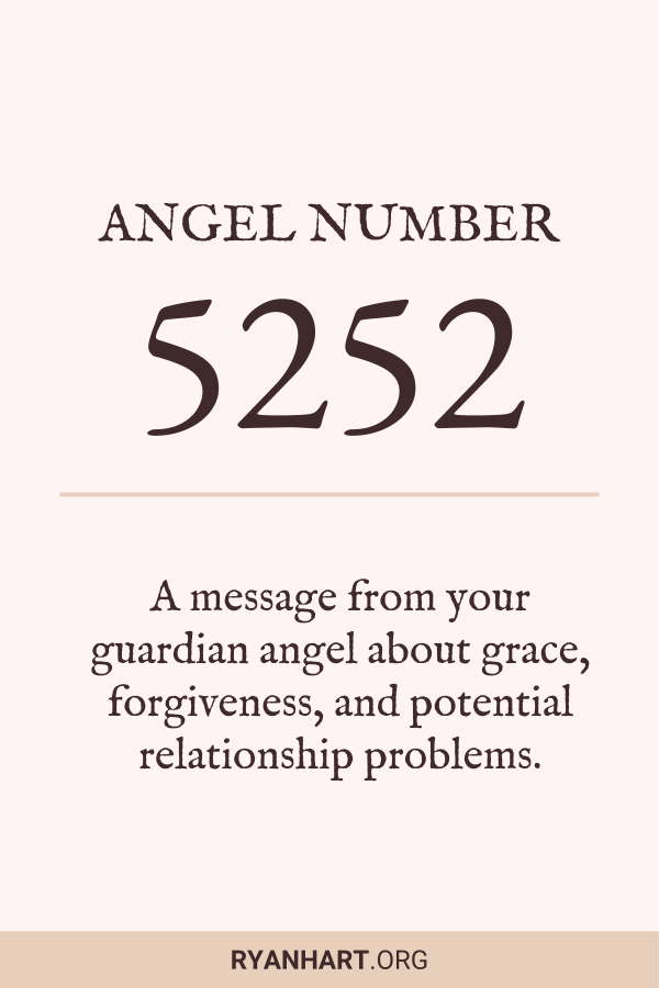 Anioł numer 5252: 3 duchowe znaczenia widzenia 5252