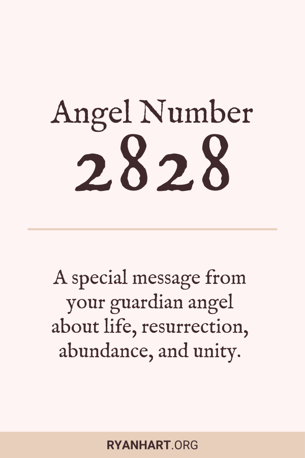  Číslo anjela 2828: 3 duchovné významy videnia čísla 2828