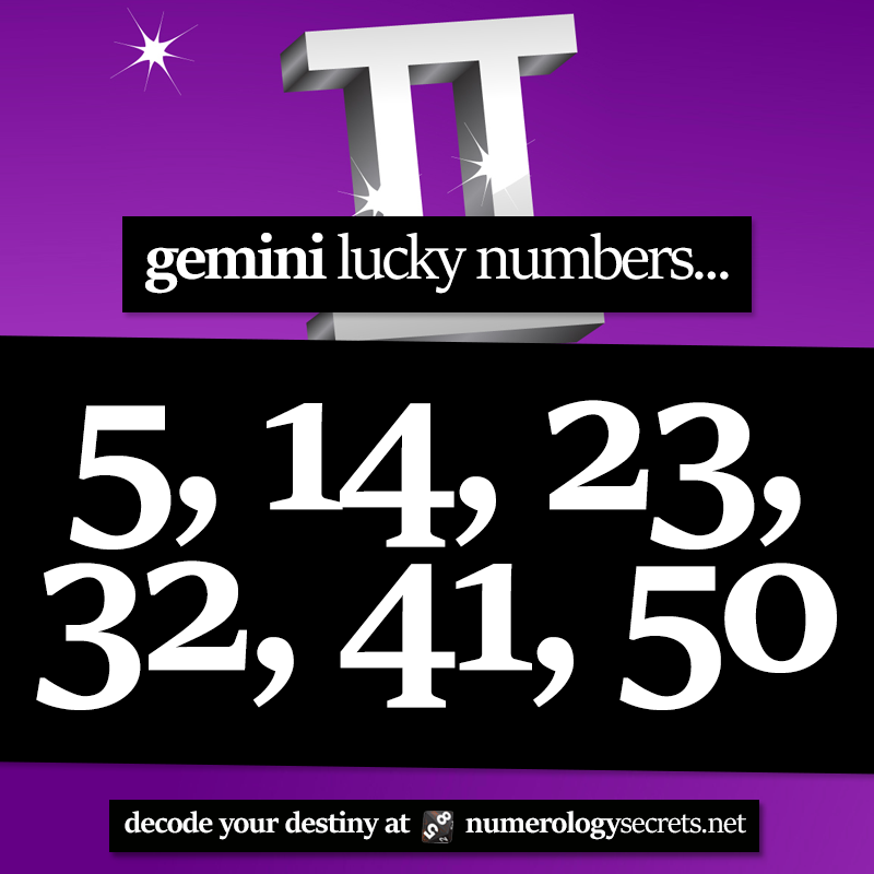  Números da sorte Gemini