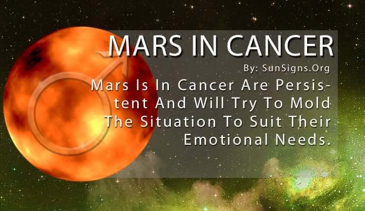  Marte in Cancro Significato e tratti della personalità