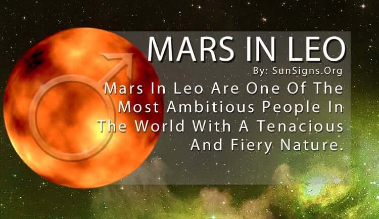  Mars katika Leo Maana na Sifa za Utu