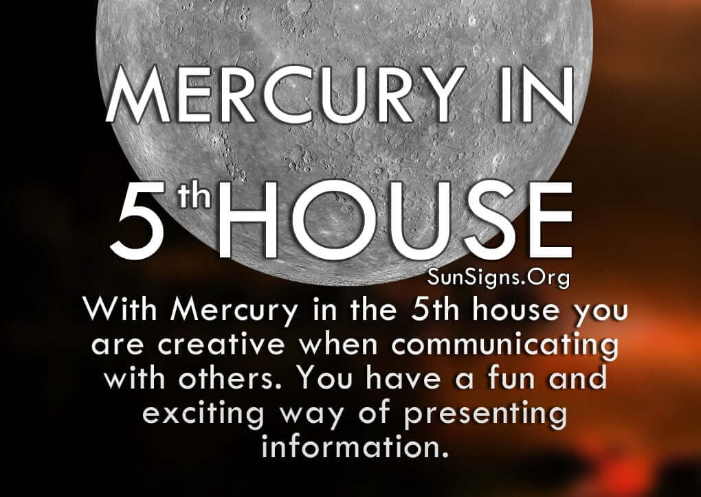  Меркурій у 5-му домі Риси характеру