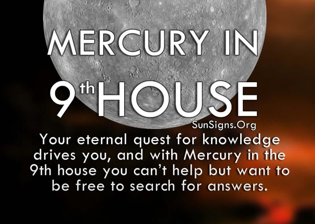  Меркурій у 9-му домі Риси особистості