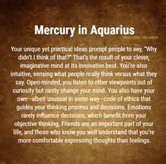  Merkurius yn Aquarius betsjutting en persoanlikheden