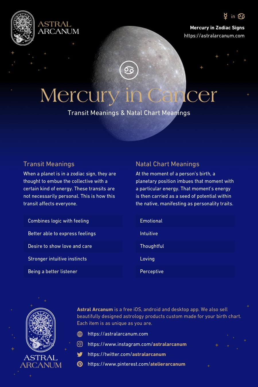  Merkuri dalam Makna Kanser dan Ciri Keperibadian