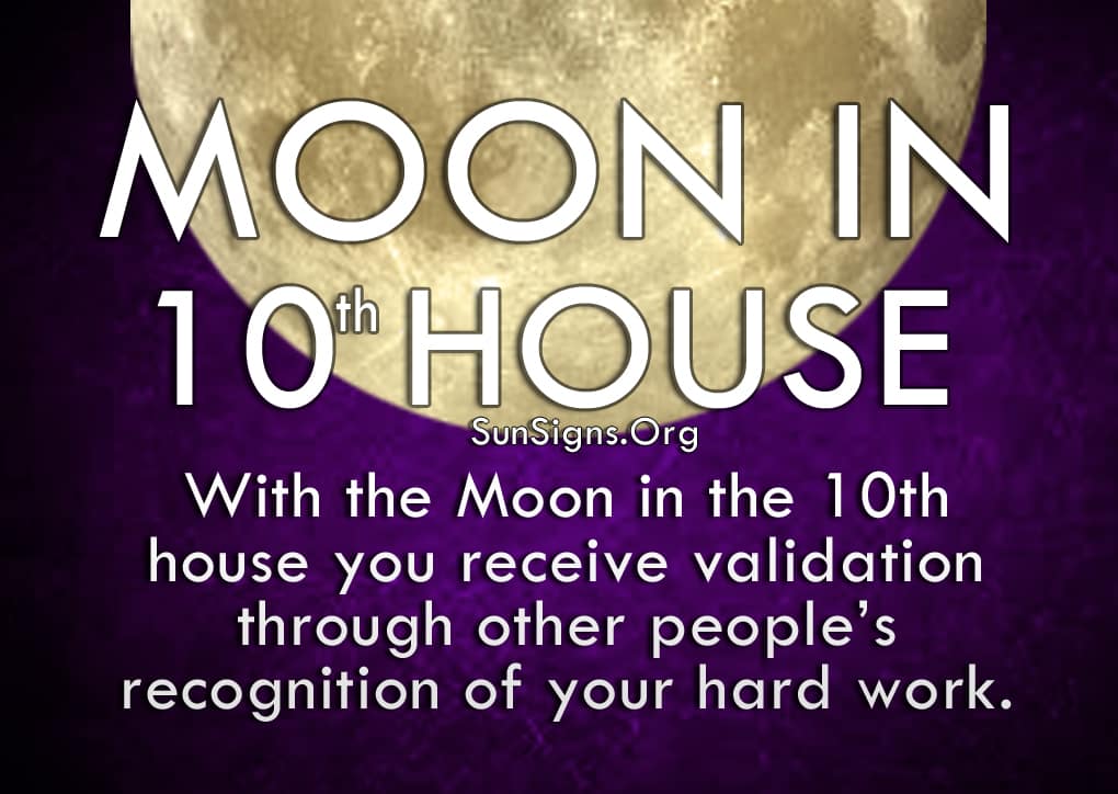  القمر في سمات شخصية البيت العاشر