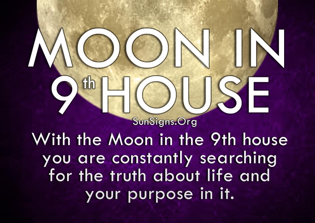  القمر في سمات شخصية البيت التاسع