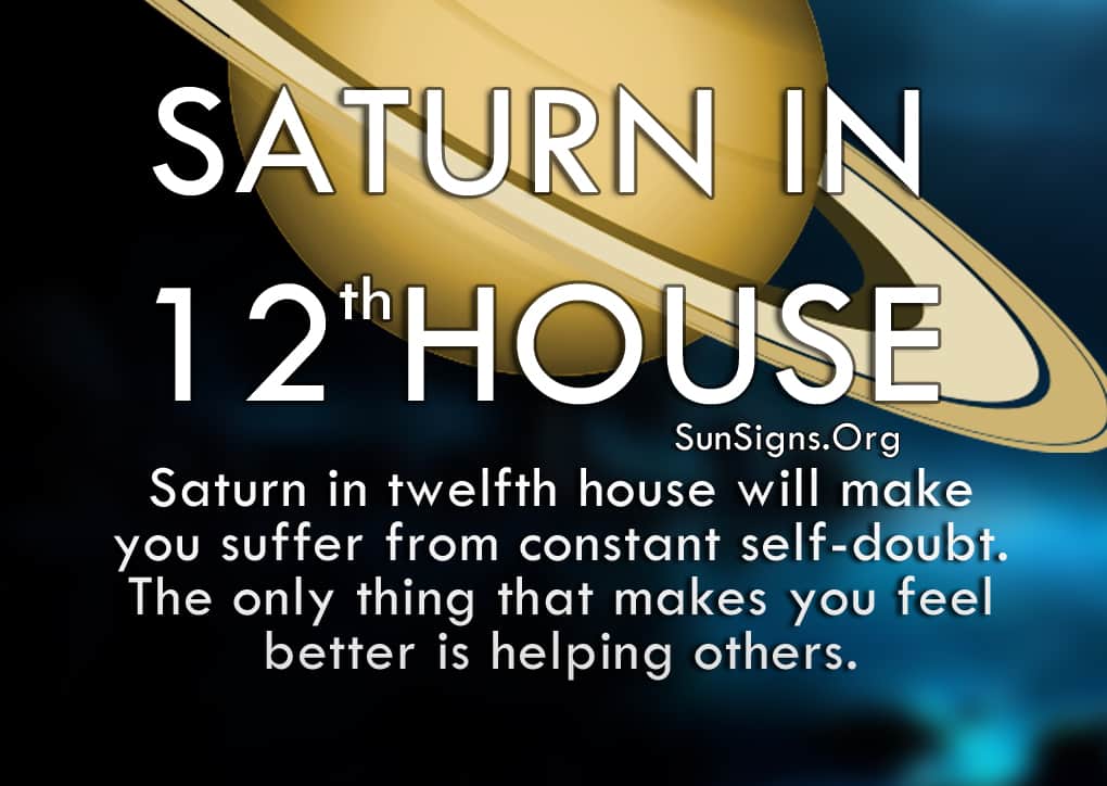  Saturnus dina Tret Personality House ka-12