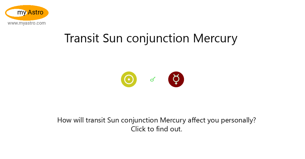  Sun Conjunct Mercury: Synastry, Natal og Transit Meaning