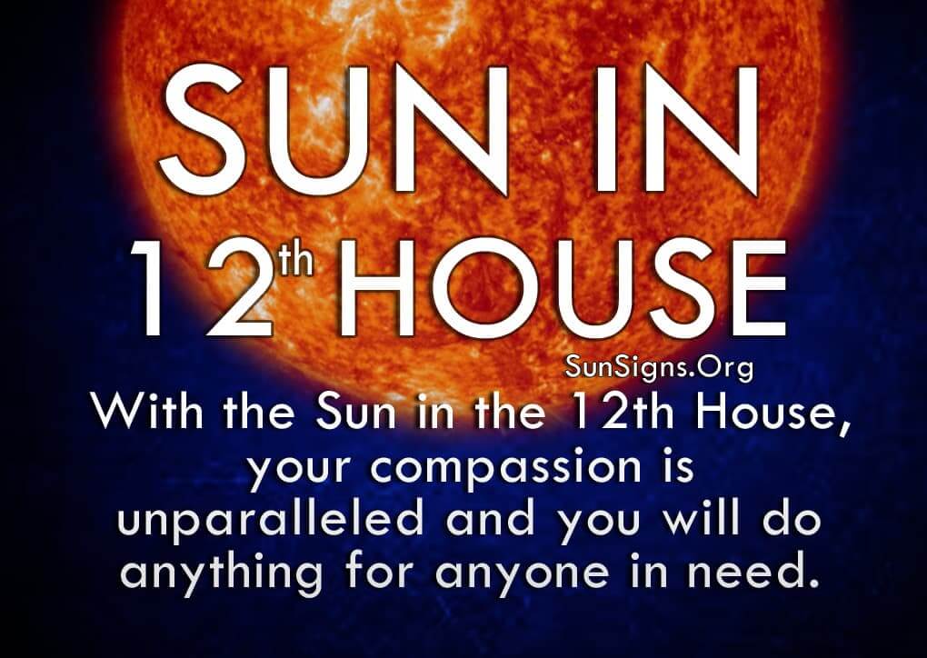  الشمس في البيت الثاني عشر المعنى