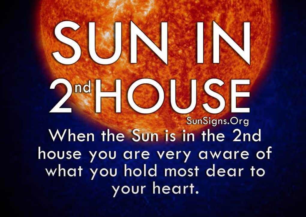  Значење Сунца у 2. кући