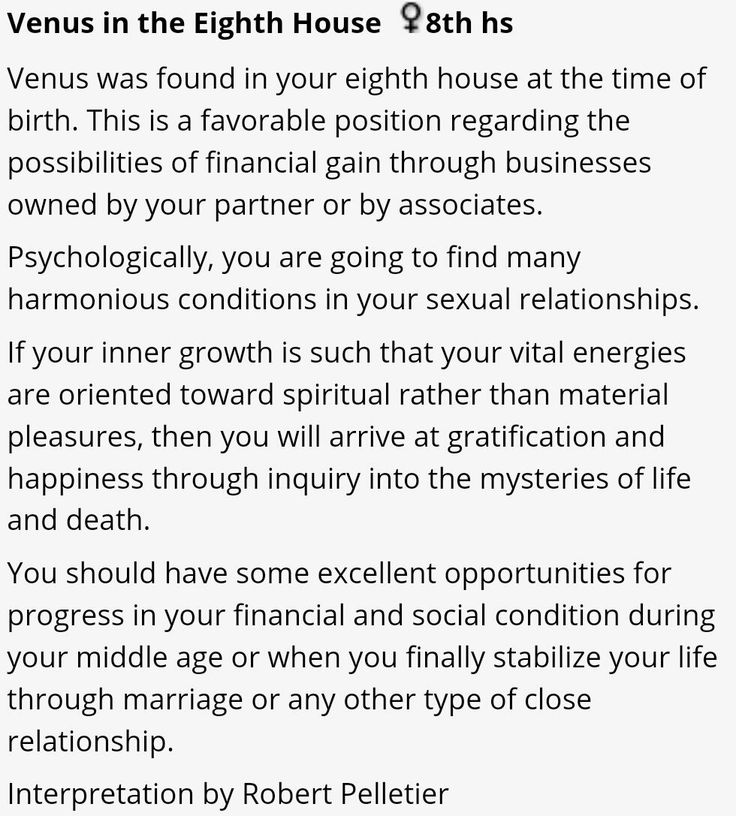  Wenus w 8. domu - cechy osobowości