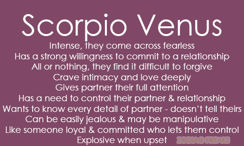  Venus នៅក្នុង Scorpio អត្ថន័យនិងលក្ខណៈបុគ្គលិកលក្ខណៈ