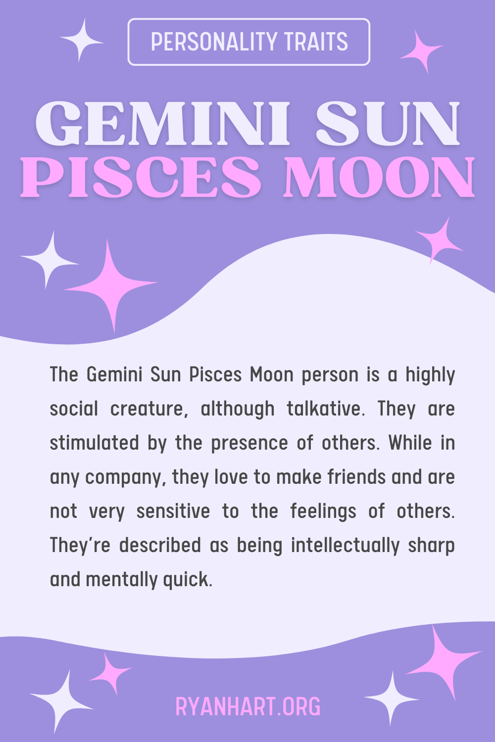  Gemini Sun Pisces Moon ລັກສະນະຂອງບຸກຄະລິກກະພາບ