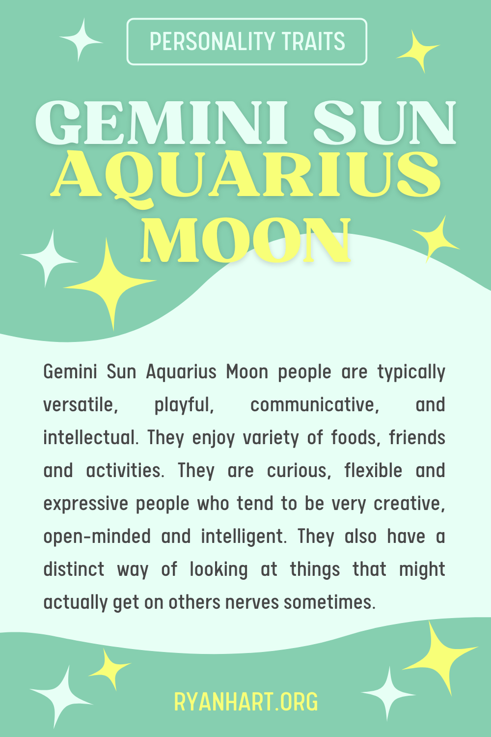  Ciri Keperibadian Gemini Sun Aquarius Moon