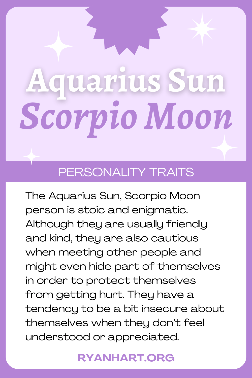  Soare Vărsător Lună Scorpion trăsături de personalitate