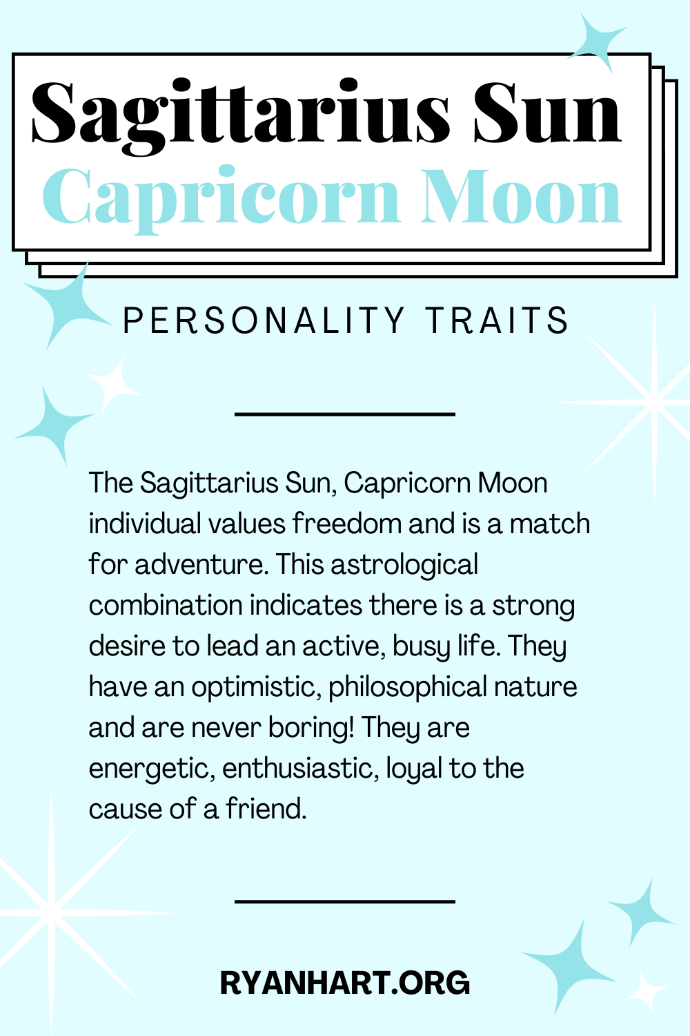  Sagittarius Sun Capricorn Moon Persoanlike trekken