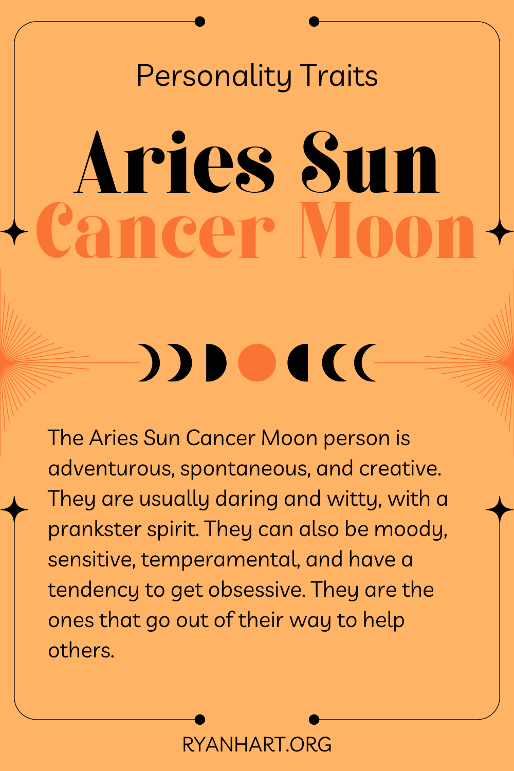  Mga Katangian ng Pagkatao ng Aries Sun Cancer Moon