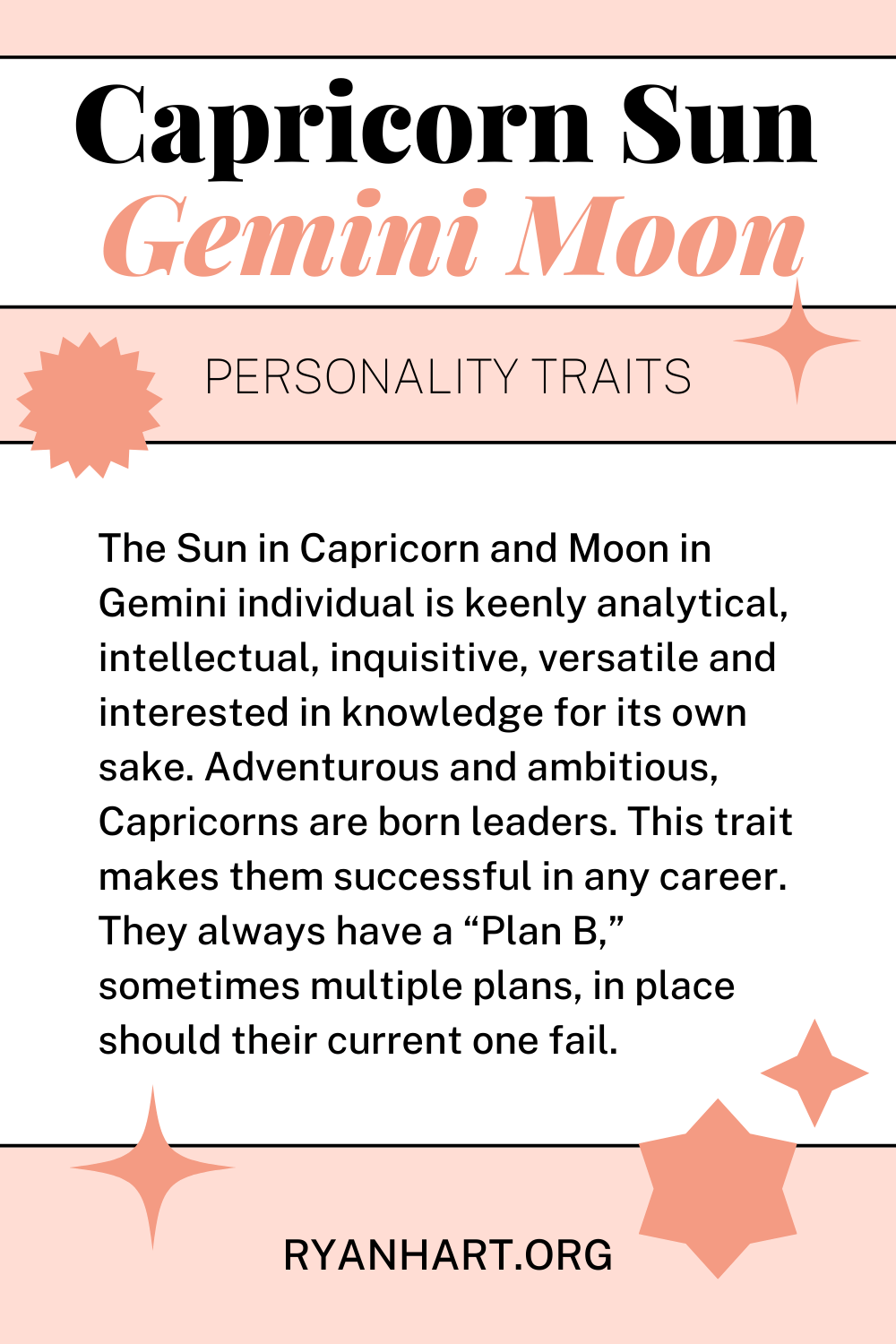  Taybetmendiyên Kesayetiyê Capricorn Sun Gemini Moon