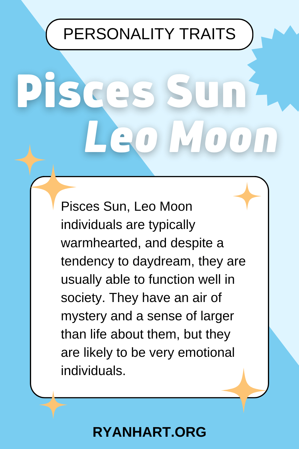  Pisces Sun Leo Moon ລັກສະນະຂອງບຸກຄະລິກກະພາບ