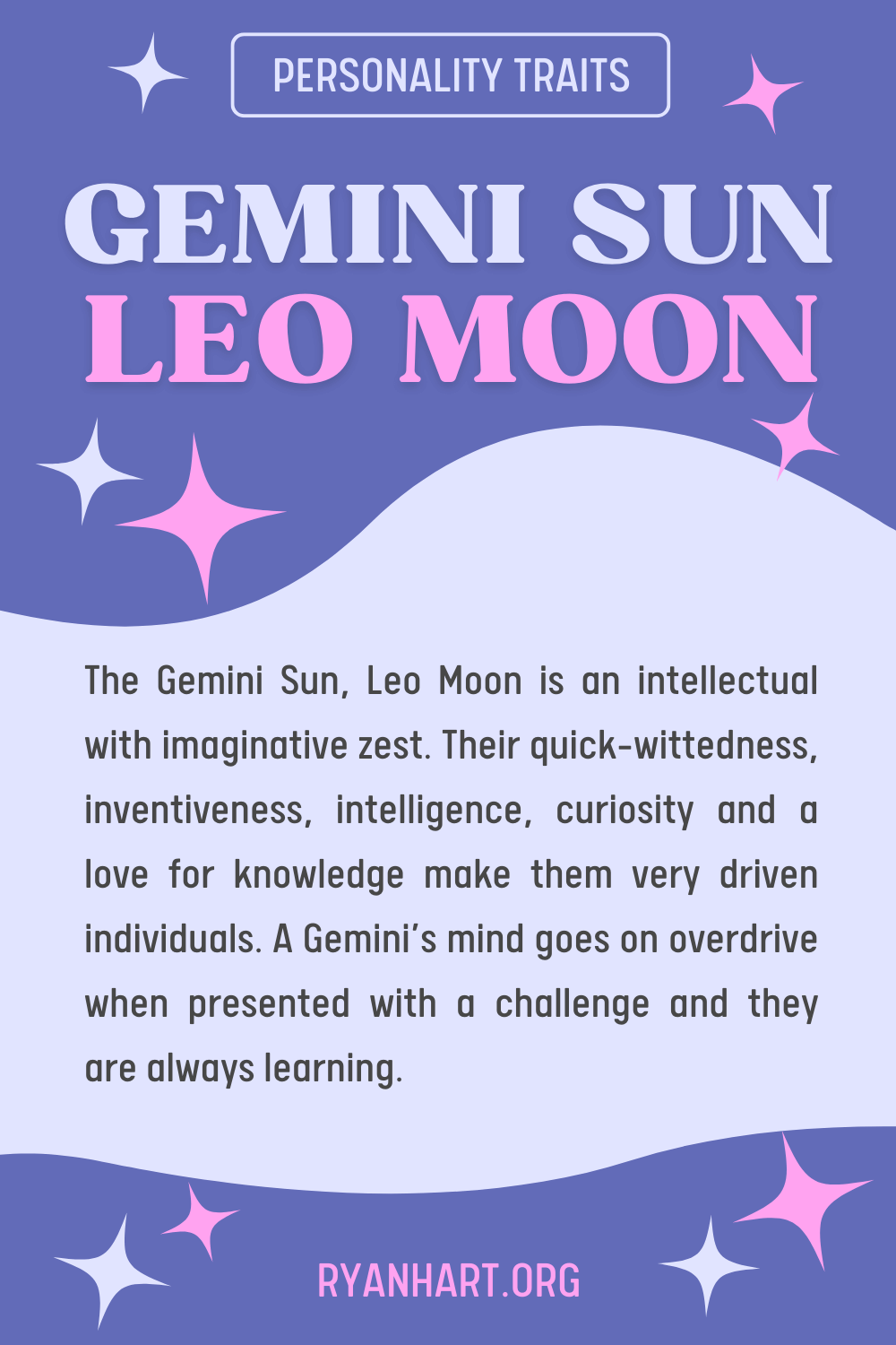  Feartan pearsantachd Gemini Sun Leo Moon