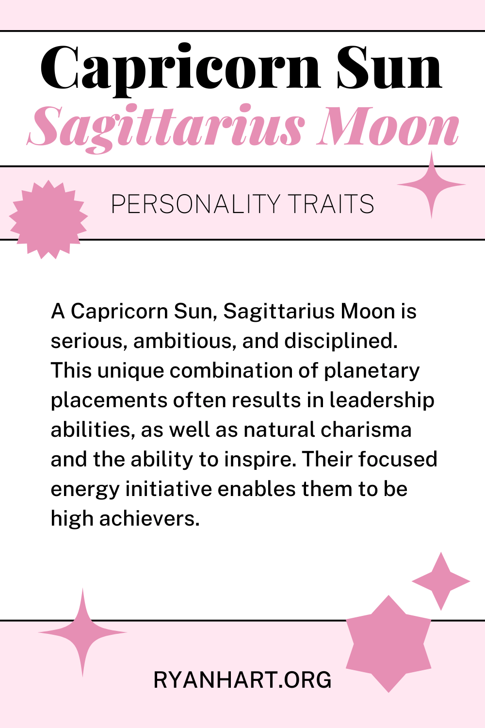  Capricorne Soleil Lune Sagittaire Traits de personnalité