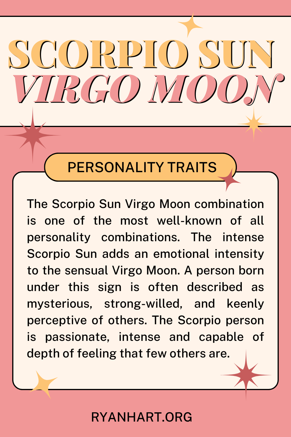  Scorpio Sun Virgo Moon ပင်ကိုယ်စရိုက်လက္ခဏာများ