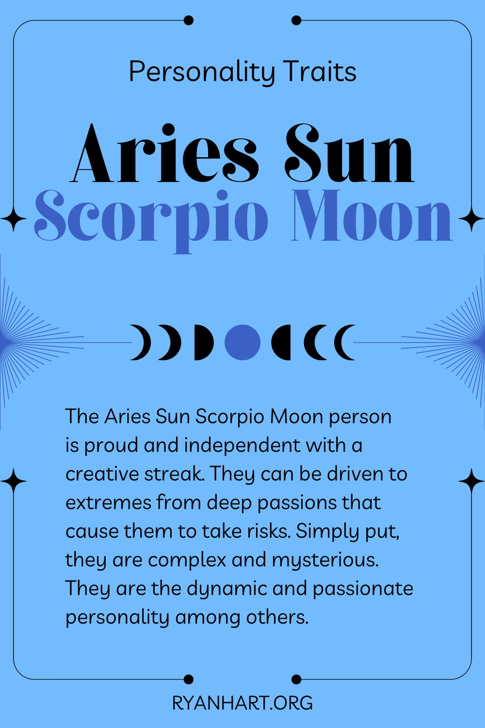  میش سورج سکورپیو چاند کی شخصیت کی خصوصیات