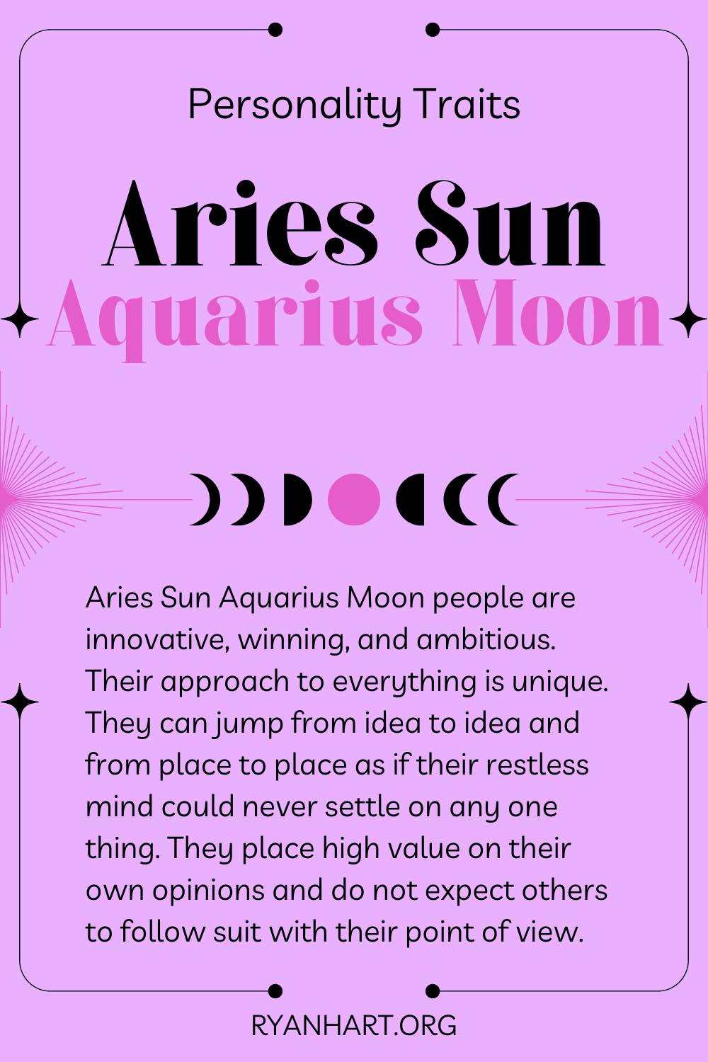  Aries Sun Aquarius Bulan Kapribadian Tret