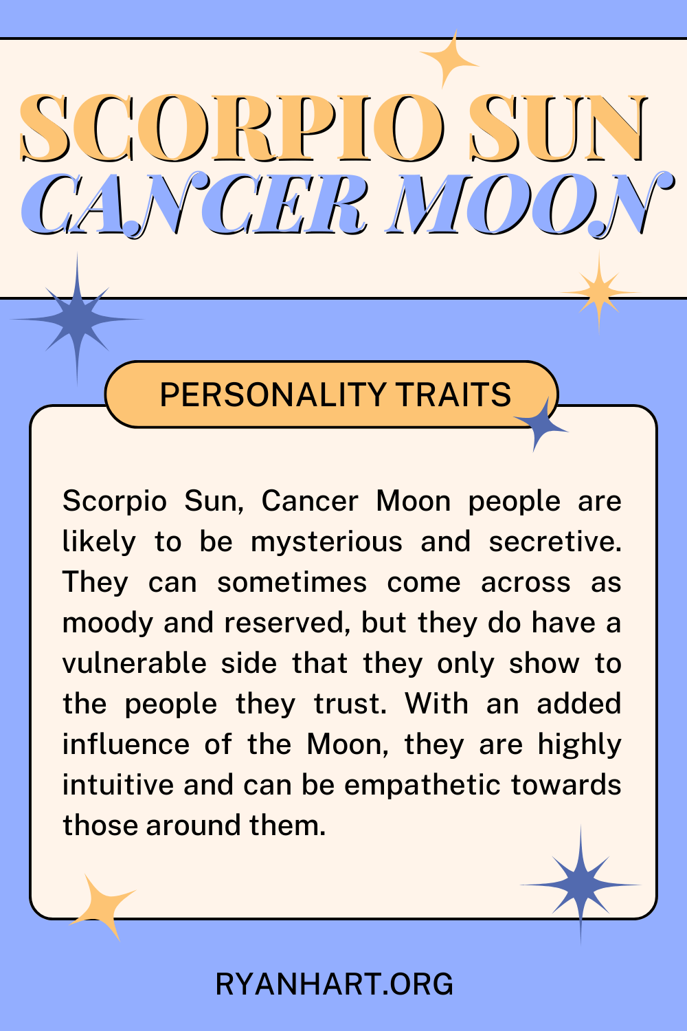  Scorpio Sun Cancer Moon Personality Sifa