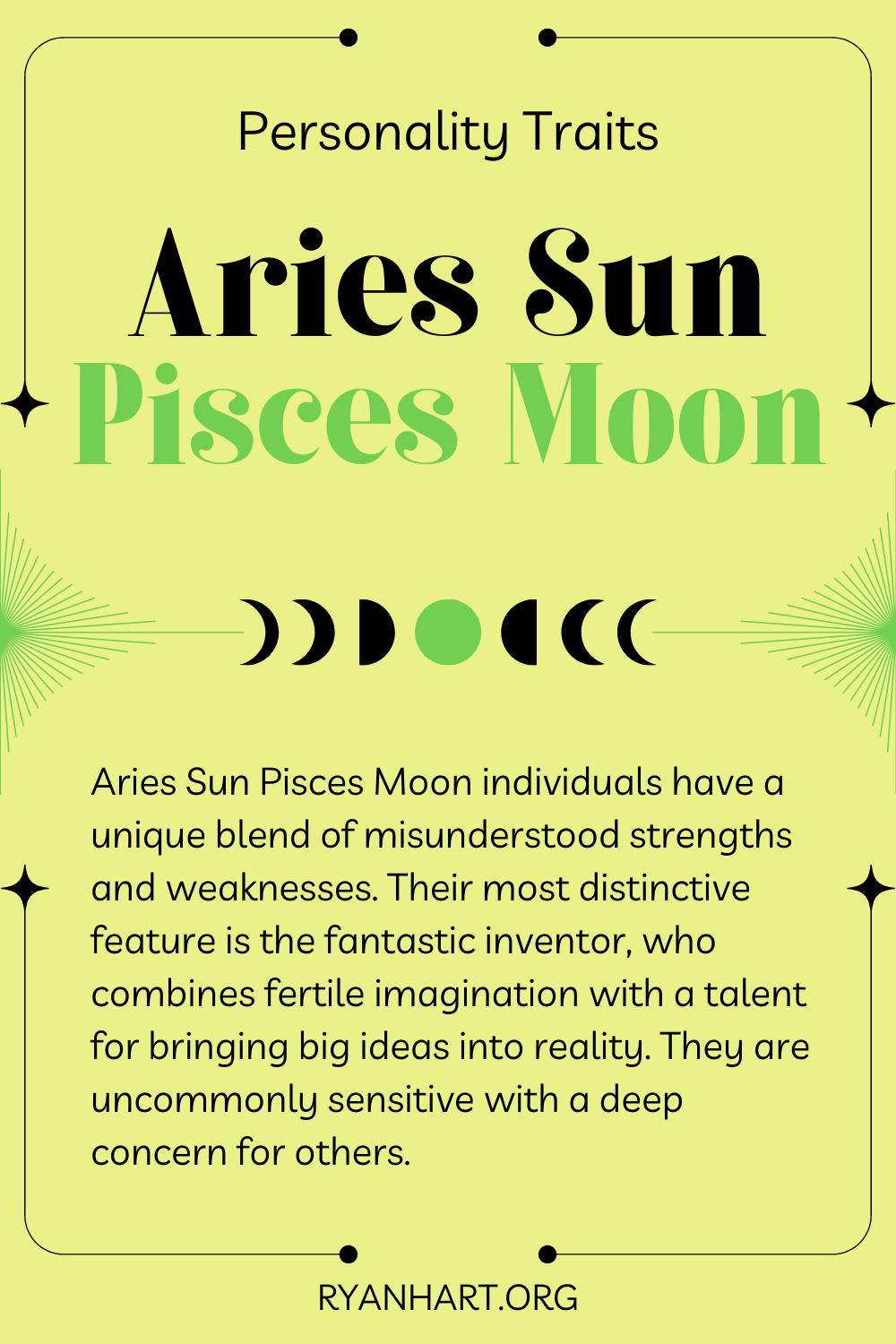  Aries Sol Peixes Lúa Trazos de personalidade