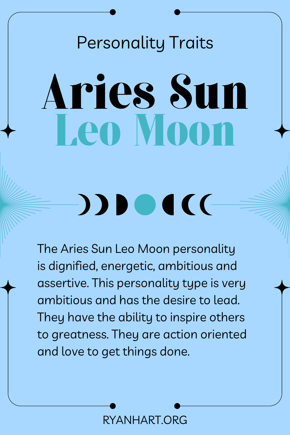  Aries Sun Leo Moon စရိုက်လက္ခဏာများ