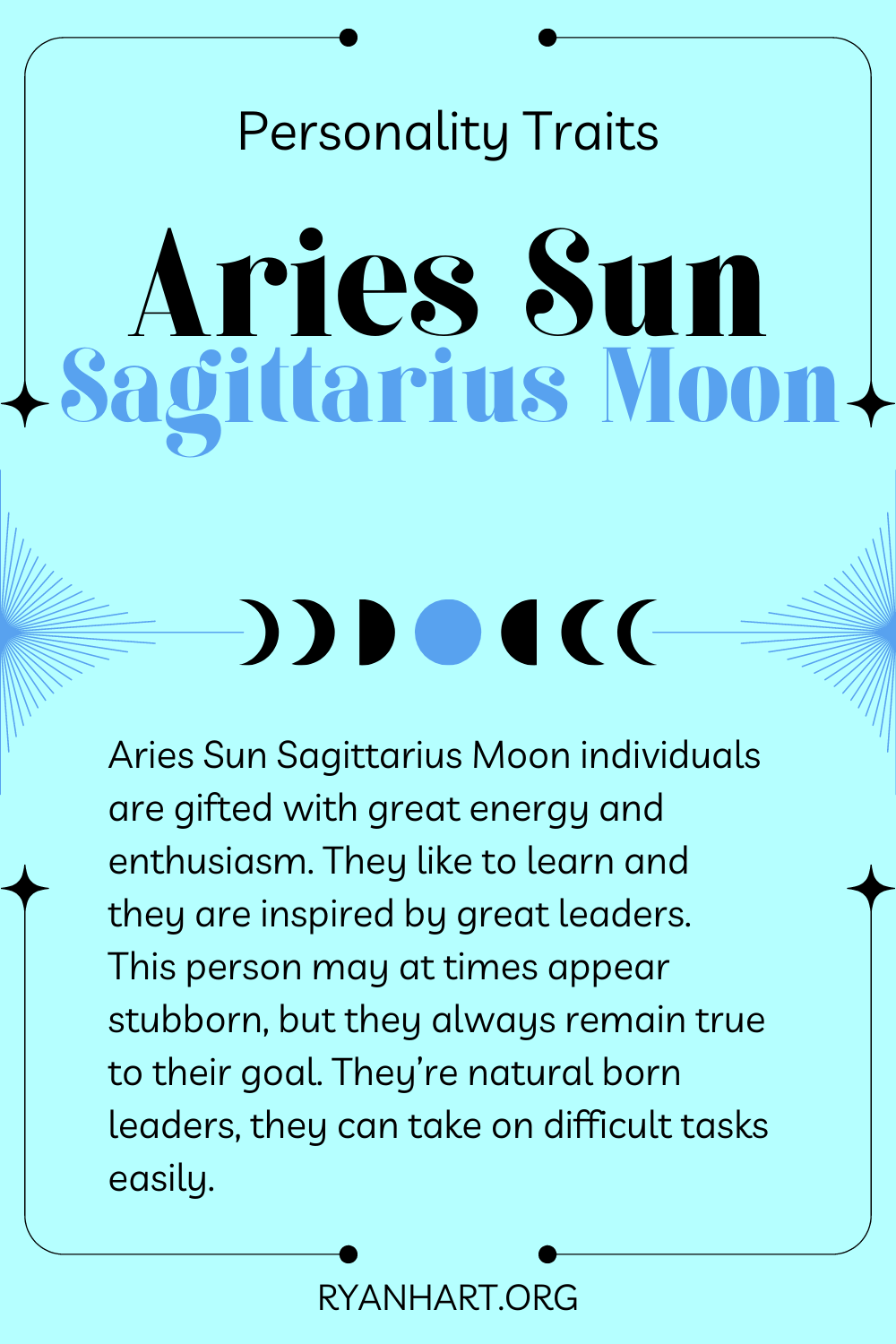  Aries Sun Sagittarius Moon លក្ខណៈបុគ្គលិកលក្ខណៈ
