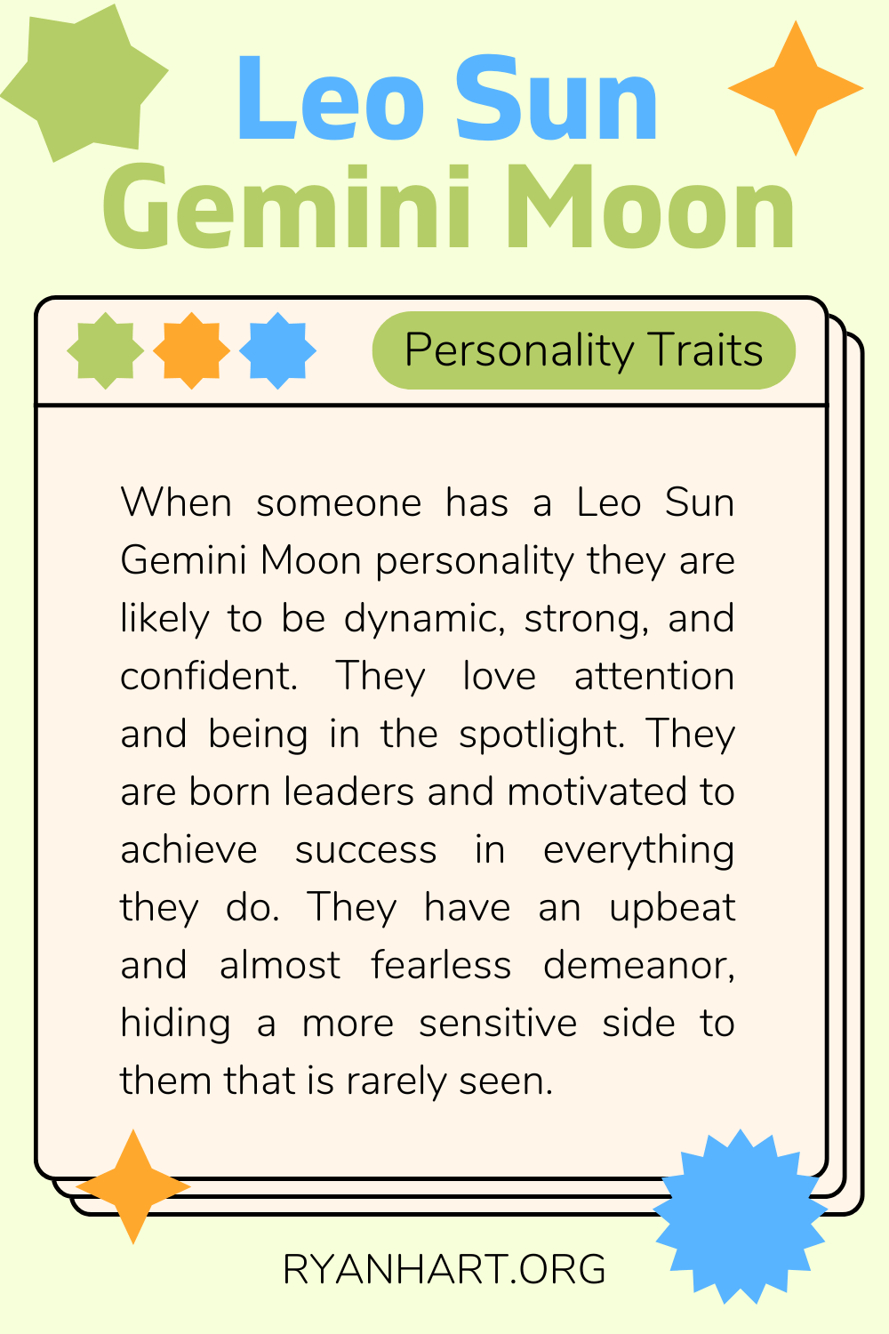  Leo Sun Gemini Moon Persoanlikheidstrekken