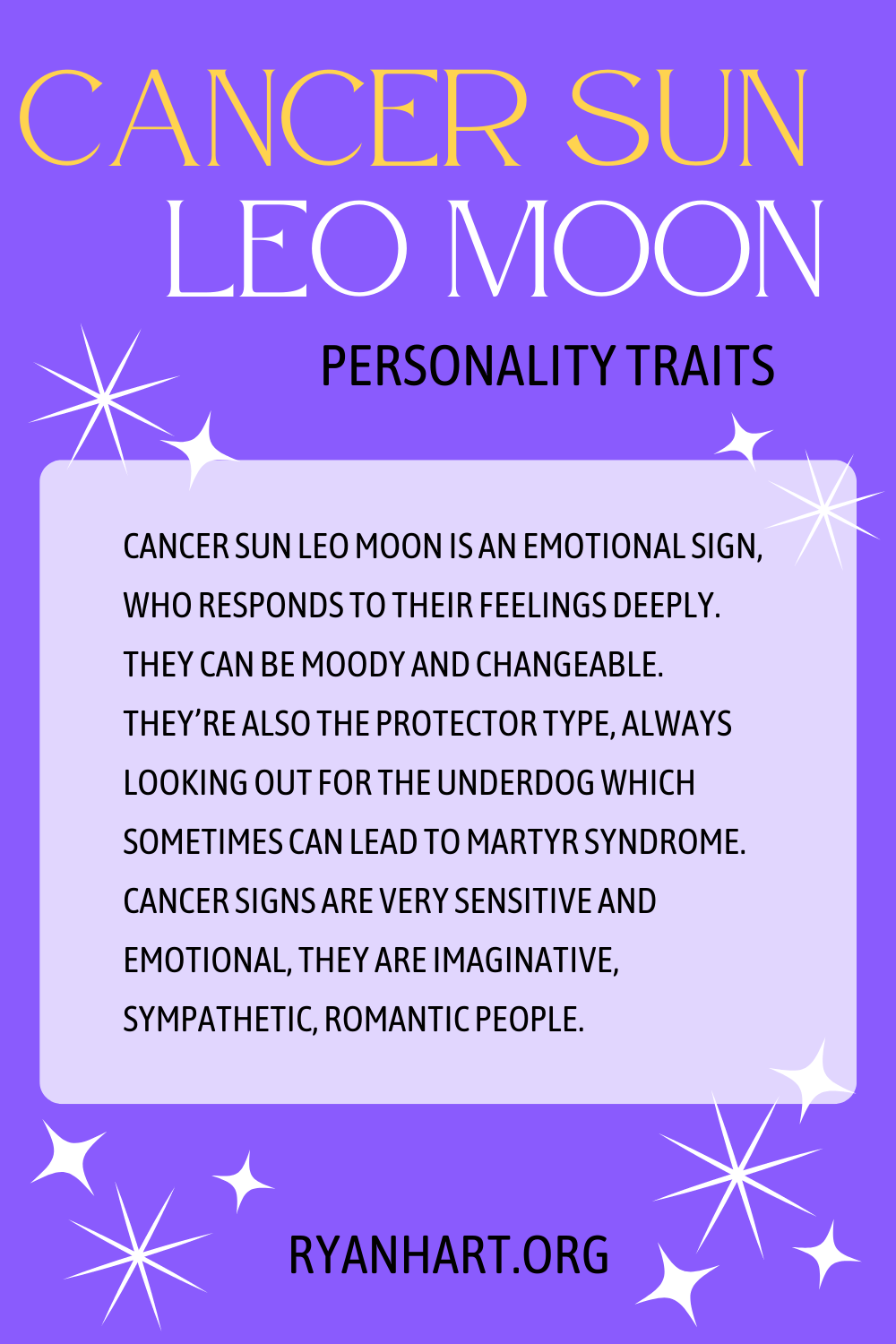 Ciri-ciri Kepribadian Cancer Sun Leo Moon