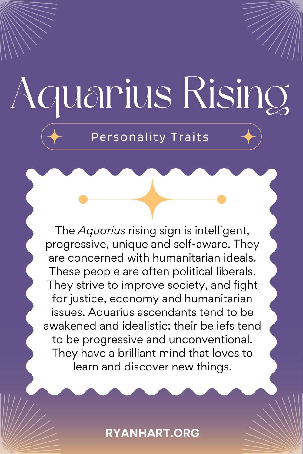  Aquarius တက်လာခြင်း လက္ခဏာနှင့် Ascendant Personality လက္ခဏာများ