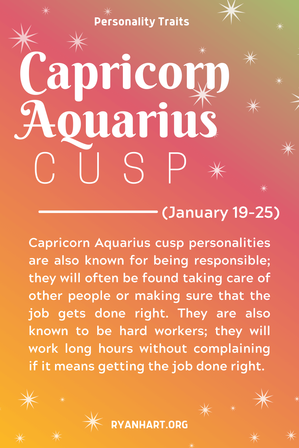  Capricorn Aquarius Cusp شەخسىيىتى