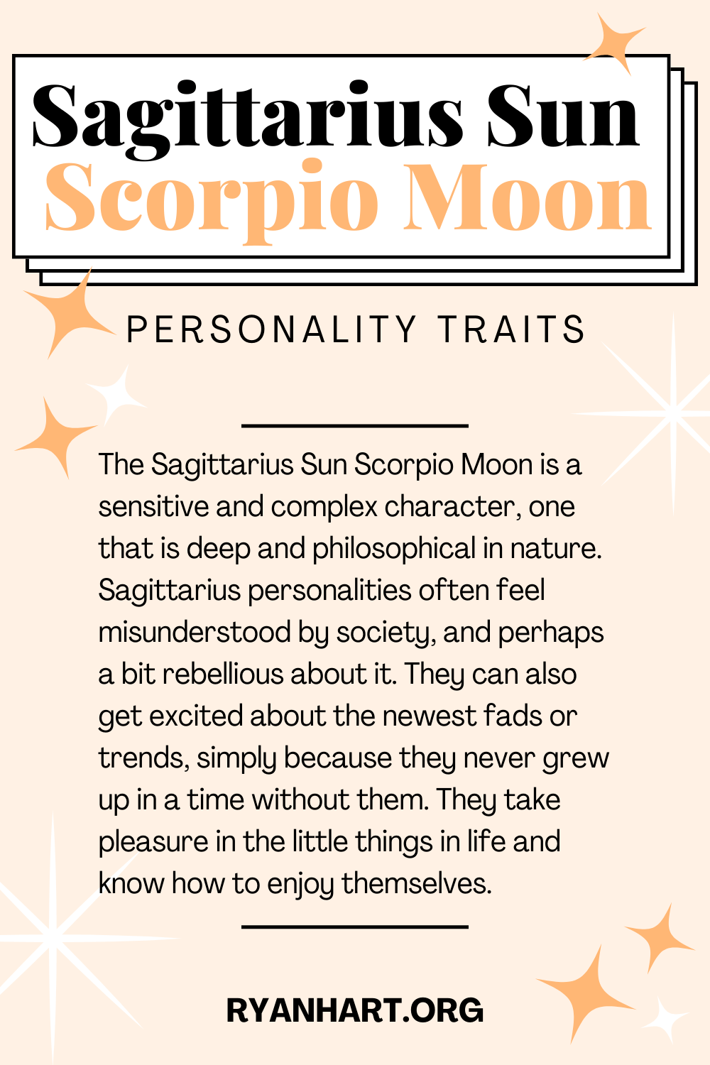  Sagitario Sol Escorpión Lúa Trazos de personalidade