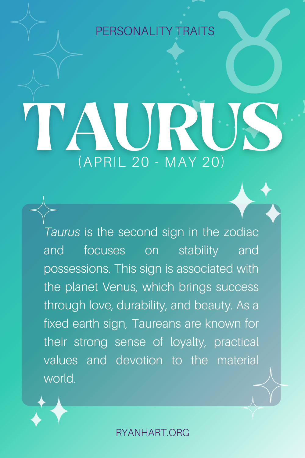  ລັກສະນະບຸກຄະລິກກະພາບຂອງ Taurus (ວັນທີ: 20 ເມສາ 19 ພຶດສະພາ)